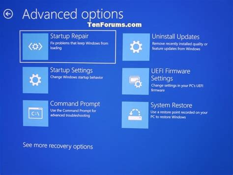 How to Boot to Advanced Startup Options in Windows 10 (Official .